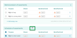 Hand icon in centre of screen showing drag function