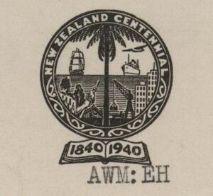 Scan of the seal from the Centennial Atlas