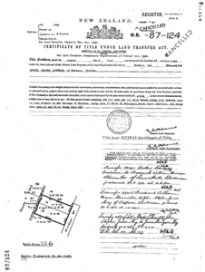 HB87/124 issued on 8 June 1938 from information contained in R 9140