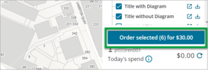 Screenshot of product list order selected