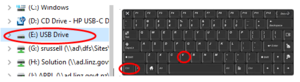 CTRL and V keys highlighted on a keyboard