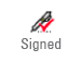 Signed icon