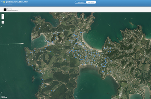 An example of the map view in CartoDB using the data in the code block above