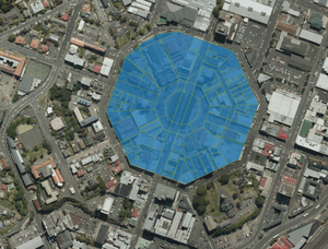 An example of the Within filter in map view using the code above