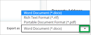 A and I form output as Word doc, RTF or PDF