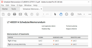 Example of a Schedule/memorandum PDF