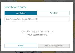 Search for a parcel box