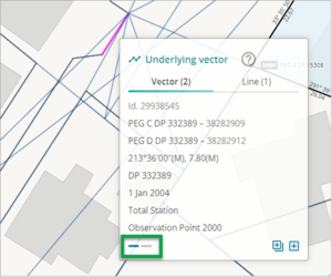 Underlying vector with toggle highlighted