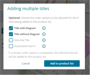 Screenshot showing pre-order selection