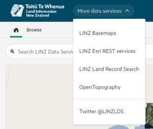 Find more data services from LINZ