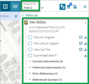 The Title record will automatically be added any active product list you have open
