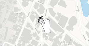 Screenshot of pinch with fingers to zoom in