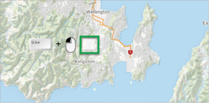 Screenshot of shift key plus mouse to draw