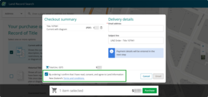 Terms and conditions checkbox.