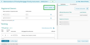 Revert update button.