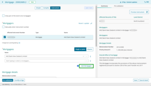 Instrument add mortgagee