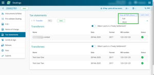 Short or long form options.