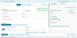 Revert update button.