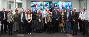 photo of group attending celebration for Modernising Landonline milestone