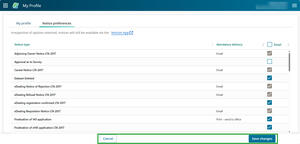 Save an cancel buttons.