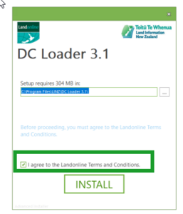 Checkbox for terms and conditions.