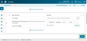 Instrument descriptor field.