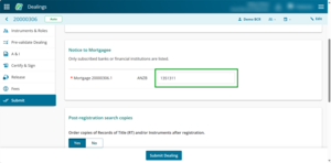 Bank client reference field