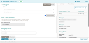 Bank client reference