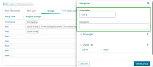 Add group name field