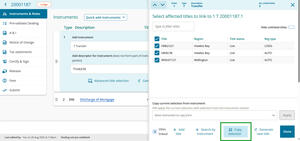 Copy selection button