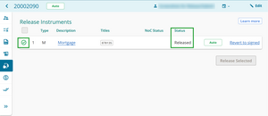 Status to show released