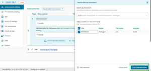 Link selected titles button.