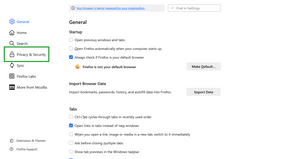 Privacy and security link