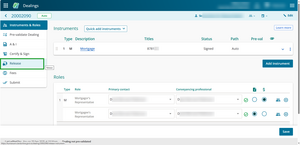 Release from lefthand menu