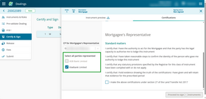 Mortgagee checkbox