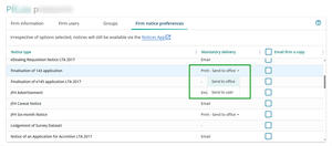 Print sending options