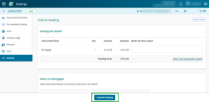 Submit dealing