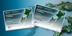 graphic of two certificates overlaid across a topographical landscape