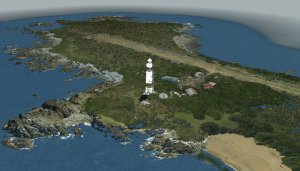 point cloud visualisation of Dog Island