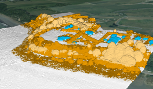 point cloud visualisation of Oakura