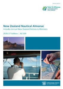 thumbnail image of the cover of the Nautical Almanac 2026/27