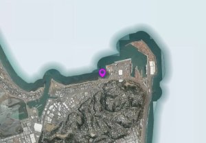 map showing the location for breakwater bay