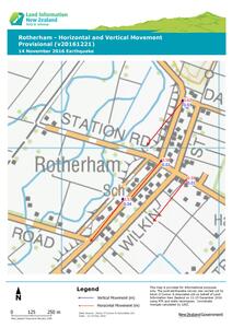 Rotherham Horizontal and Vertical Movement Provisional map