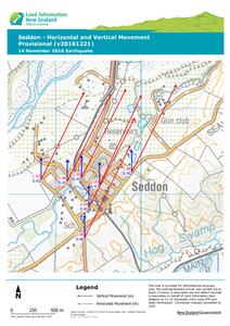 Seddon Horizontal and Vertical Movement Provisional map