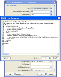 Screenshot of an XML filter being coded
