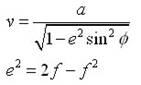 Equation to convert geographic coordinates into cartesian coordinates