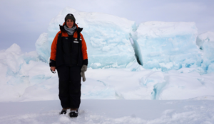 Photograph of Jennifer Coppola in Antarctica