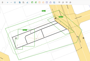 screenshot of define diagrams screen after enlarge diagram process is complete. Diagram AA has an extra piece added on at the bottom left of the diagram.