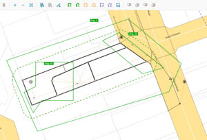screenshot of define diagrams screen after enlarge diagram process is complete. Diagram AA has an extra piece added on at the bottom left of the diagram.