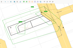 screenshot of define diagrams screen after reduce diagram process is complete. Diagram AA has a piece removed from the left of the diagram.